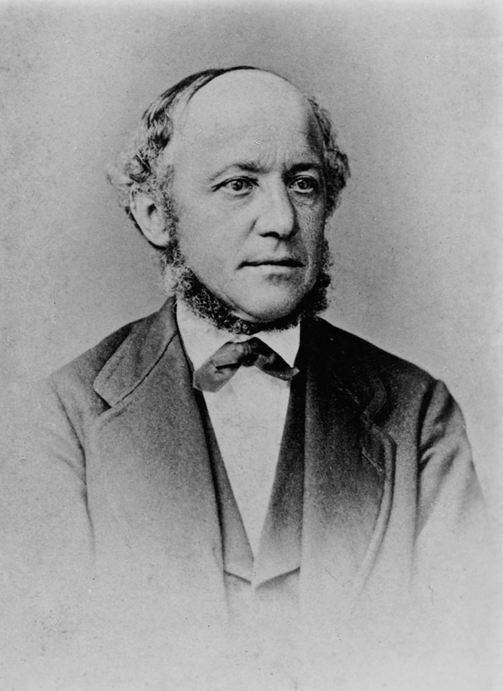 Jonas Breitenstein, fotografiert von J. Jungmann, Basel, 1876. Anhand dieser zweiten und letzten Aufnahme schuf Ernst Breitenstein später ein Ölgemälde.#Ortsmuseum Binningen..
